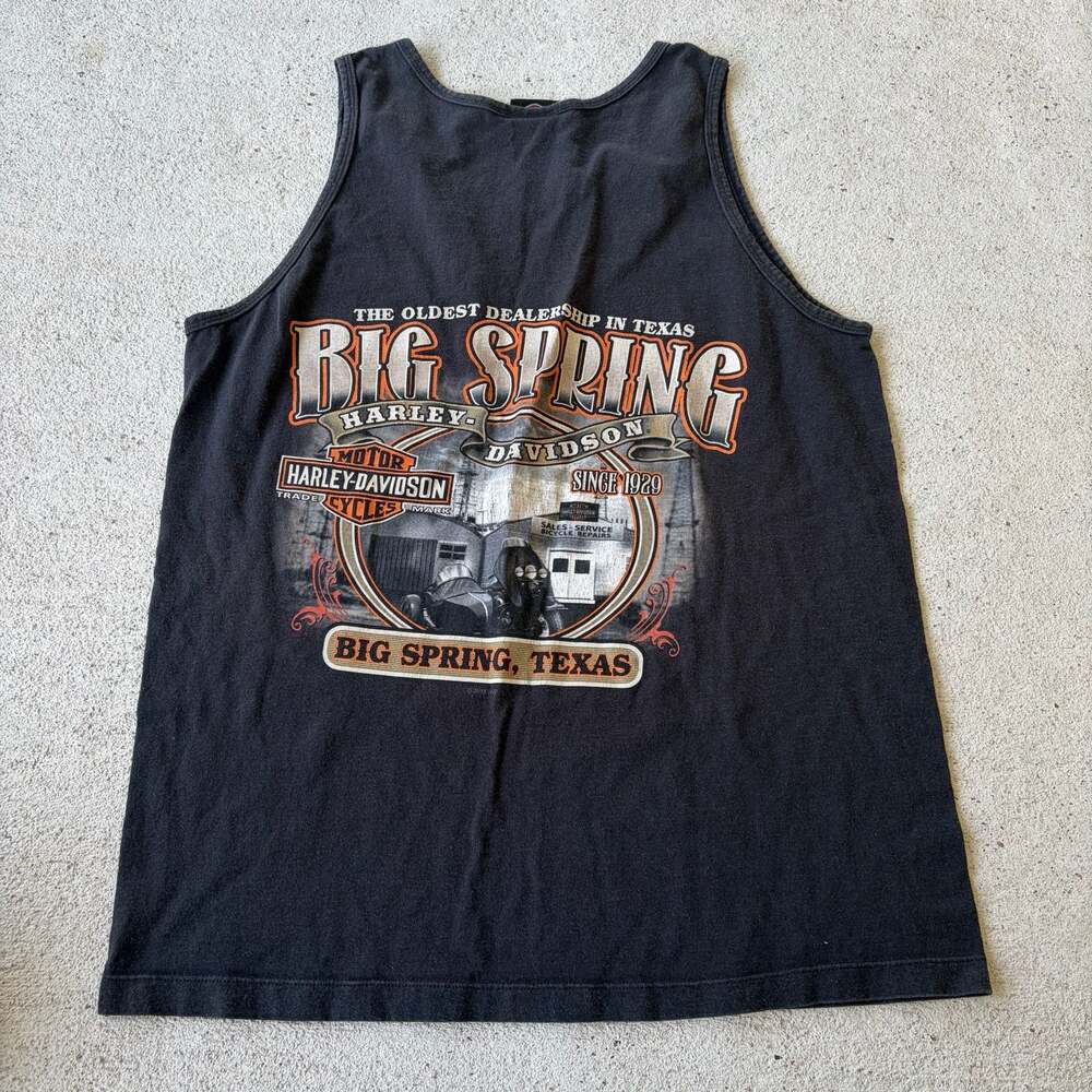 Harley-Davidson Big Spring Texas Motorcycle Dealership Graphic Tank Top